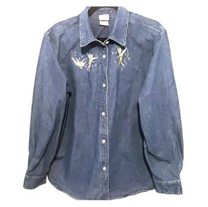 Vintage Women's Disney Denim Shirt